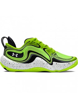 Buty do koszykówki uniseks Under Armour UA Spawn 6 - zielone ze sklepu Sportstylestory.com w kategorii Buty sportowe dziecięce - zdjęcie 175409488