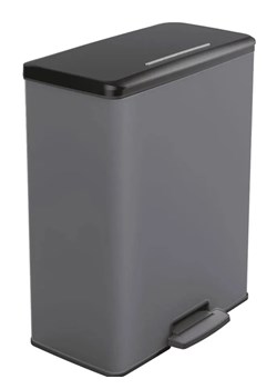 Szary dwukomorowy kosz na odpady B4-B71 - id: 46045 - marki Elior - 175410299 Szary dwukomorowy kosz na odpady B4-B71 ze sklepu Edinos.pl w kategorii Dom - zdjęcie 175410299