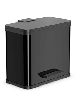 Czarny kosz na odpady z 3 wkładami - Lottez - id: 46054 - marki Elior - 175410315 Czarny kosz na odpady z 3 wkładami - Lottez ze sklepu Edinos.pl w kategorii Dom - zdjęcie 175410315