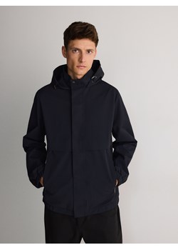Reserved - Gładka kurtka z kapturem - granatowy ze sklepu Reserved w kategorii Kurtki męskie - zdjęcie 175419689