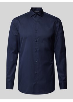 Koszula biznesowa o kroju slim fit z diagonalu ze sklepu Peek&Cloppenburg  w kategorii Koszule męskie - zdjęcie 175420578