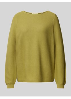 Sweter z dzianiny z okrągłym dekoltem ze sklepu Peek&Cloppenburg  w kategorii Swetry damskie - zdjęcie 175423589