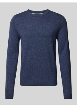 Sweter z dzianiny z okrągłym dekoltem ze sklepu Peek&Cloppenburg  w kategorii Swetry męskie - zdjęcie 175423856