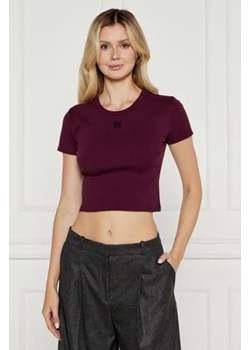 HUGO T-shirt Delanor | Cropped Fit ze sklepu Gomez Fashion Store w kategorii Bluzki damskie - zdjęcie 175427369