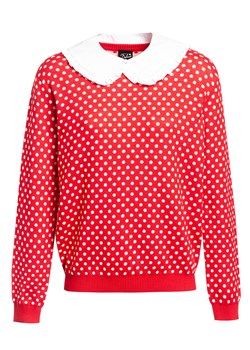 Pussy Deluxe Sweter &quot;Chic Dotties&quot; w kolorze czerwono-białym ze sklepu Limango Polska w kategorii Swetry damskie - zdjęcie 175428808