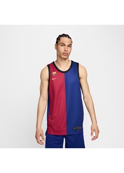 Męska koszulka do koszykówki Nike Dri-FIT FC Barcelona 2024 (wersja domowa) – replika - Niebieski ze sklepu Nike poland w kategorii T-shirty męskie - zdjęcie 175431687