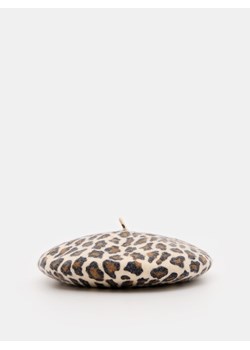 Mohito - Wełniany beret w panterkę - wielobarwny ze sklepu Mohito w kategorii Berety damskie - zdjęcie 175436115