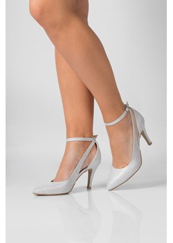 Szpilki taneczne damskie MONA zapinane na kostkę z wycięciem 8 cm ze sklepu butyolivier w kategorii Czółenka - zdjęcie 175436289