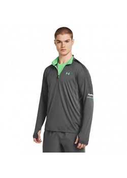 Męski longsleeve treningowy Under Armour UA Tech Utility 1/4 Zip - szary ze sklepu Sportstylestory.com w kategorii T-shirty męskie - zdjęcie 175437186