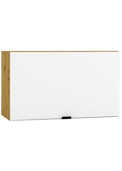 Wisząca szafka okapowa 60 cm biały + dąb artisan - Elandro 22X ze sklepu Edinos.pl w kategorii Meble kuchenne - zdjęcie 175449917