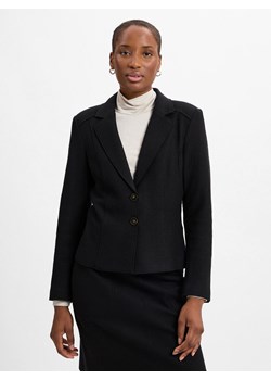 Marc Cain Modułowy blezer damski Kobiety Wełna czarny jednolity ze sklepu vangraaf w kategorii Marynarki damskie - zdjęcie 175451355