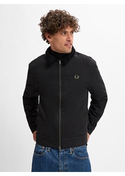 Fred Perry Kurtka męska Mężczyźni Bawełna czarny jednolity ze sklepu vangraaf w kategorii Bluzy męskie - zdjęcie 175451419