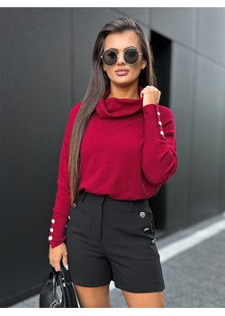 sweter sines bordowy one size ze sklepu UBRA w kategorii Swetry damskie - zdjęcie 175452375