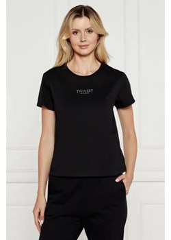 TWINSET T-shirt STAMPA | Regular Fit ze sklepu Gomez Fashion Store w kategorii Bluzki damskie - zdjęcie 175455859