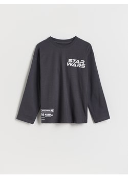 Reserved - Longsleeve Star Wars - ciemnoszary ze sklepu Reserved w kategorii T-shirty chłopięce - zdjęcie 175458087