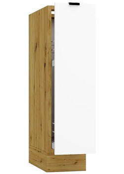 Szafka kuchenna z cargo 20 cm biały + dąb artisan C7-F09 ze sklepu Edinos.pl w kategorii Meble kuchenne - zdjęcie 175458866