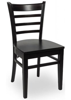 Drewniane krzesło restauracyjne wenge M8-C64 ze sklepu Edinos.pl w kategorii Krzesła - zdjęcie 175458876