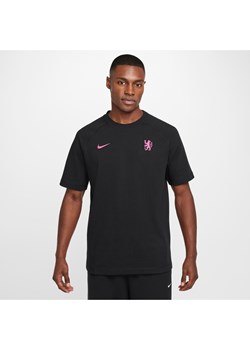 Męska koszulka piłkarska z krótkim rękawem Nike Chelsea F.C. Travel (wersja trzecia) - Czerń ze sklepu Nike poland w kategorii T-shirty męskie - zdjęcie 175459377