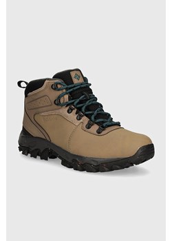 Columbia buty Newton Ridge Waterproof Omni-Heat II męskie kolor brązowy ocieplone 2056191 ze sklepu ANSWEAR.com w kategorii Buty trekkingowe męskie - zdjęcie 175462769