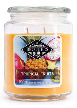 Candle Brothers Świeca zapachowa "Tropical Fruits" - 510 g - id: 15047093 - marki Candle Brothers - 175471368 Candle Brothers Świeca zapachowa "Tropical Fruits" - 510 g ze sklepu Limango Polska w kategorii Świece i dyfuzory - zdjęcie 175471368