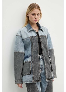 Rotate kurtka jeansowa Oversized Patchwork Jacket damska kolor niebieski przejściowa oversize 1128221603 ze sklepu PRM w kategorii Kurtki damskie - zdjęcie 175474659