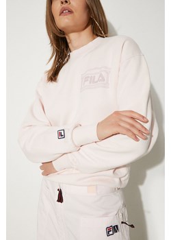 Fila bluza bawełniana Fila x Aries damska kolor różowy z nadrukiem 42PS24ST010122270227 ze sklepu PRM w kategorii Bluzy damskie - zdjęcie 175474715