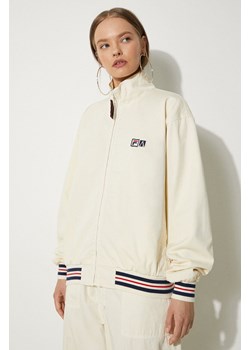 Fila kurtka bawełniana Fila x Aries Track Jacket kolor beżowy przejściowa oversize 42PS24JA010122690269 ze sklepu PRM w kategorii Kurtki damskie - zdjęcie 175474725