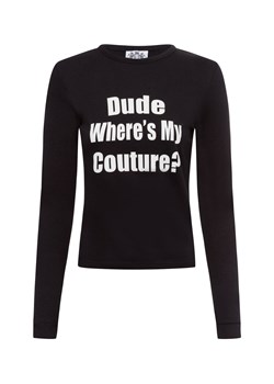 Juicy by Juicy Couture Damska koszulka z długim rękawem - Dude Kobiety Dżersej czarny nadruk ze sklepu vangraaf w kategorii Bluzki damskie - zdjęcie 175475975