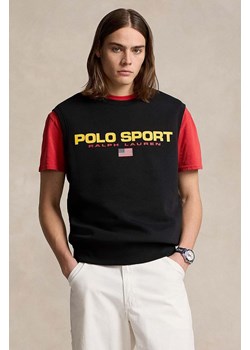 Polo Ralph Lauren t-shirt kolor czarny ze sklepu ANSWEAR.com w kategorii Bluzy męskie - zdjęcie 175480155