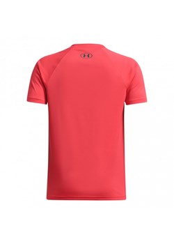 Chłopięca koszulka treningowa Under Armour UA B Tech Wm Logo Ss - czerwona ze sklepu Sportstylestory.com w kategorii T-shirty chłopięce - zdjęcie 175480417