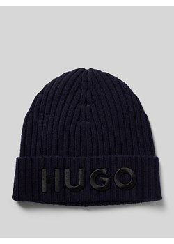 Czapka beanie z detalem z logo ze sklepu Peek&Cloppenburg  w kategorii Czapki zimowe męskie - zdjęcie 175481125