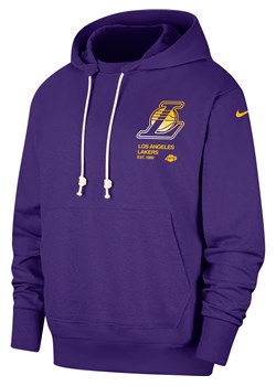 Męska bluza z kapturem Nike Dri-FIT Los Angeles Lakers Standard Issue Courtside - Fiolet ze sklepu Nike poland w kategorii Bluzy męskie - zdjęcie 175481448