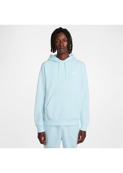 Bluza z kapturem Nike Sportswear Club Fleece - Niebieski ze sklepu Nike poland w kategorii Bluzy męskie - zdjęcie 175481635