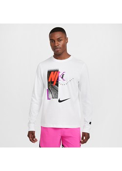 Męski T-shirt z długim rękawem do koszykówki Nike - Biel ze sklepu Nike poland w kategorii T-shirty męskie - zdjęcie 175481686