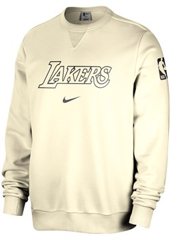 Męska bluza dresowa z półokrągłym dekoltem Nike Dri-FIT NBA Los Angeles Lakers Standard Issue - Biel ze sklepu Nike poland w kategorii Bluzy męskie - zdjęcie 175481746