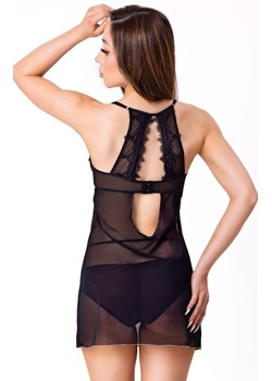Czarna seksowna koszulka z tiulu i stringi Maia, Kolor czarny, Rozmiar S/M, LivCo Corsetti Fashion ze sklepu Intymna w kategorii Koszule nocne - zdjęcie 175484397
