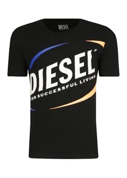 Diesel T-shirt | Regular Fit ze sklepu Gomez Fashion Store w kategorii Bluzki dziewczęce - zdjęcie 175484706