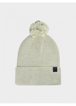 Czapka zimowa uniseks 4F 4FWAW24ACAPU472 - oliwkowa ze sklepu Sportstylestory.com w kategorii Czapki zimowe damskie - zdjęcie 175489699