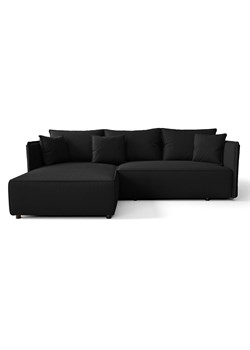 Czarna rozkładana nowoczesna sofa narożna - Tentis ze sklepu Edinos.pl w kategorii Sofy i kanapy - zdjęcie 175497725