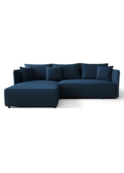 Granatowa Sofa Narożna Z Funkcją Spania T3-B49 ze sklepu Edinos.pl w kategorii Sofy i kanapy - zdjęcie 175497748