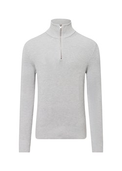 Jack & Jones Męski sweter z dzianiny Mężczyźni jasny szary jednolity ze sklepu vangraaf w kategorii Swetry męskie - zdjęcie 175499547