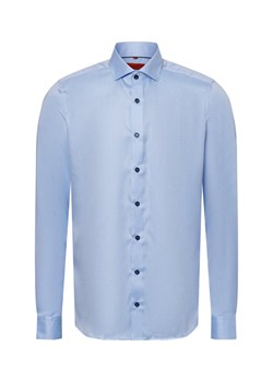 Finshley & Harding Męska koszula biznesowa Mężczyźni Slim Fit Bawełna jasnoniebieski jednolity ze sklepu vangraaf w kategorii Koszule męskie - zdjęcie 175499568