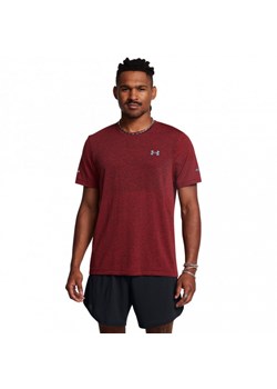 Męska koszulka do biegania Under Armour UA Seamless Stride SS - czerwona ze sklepu Sportstylestory.com w kategorii T-shirty męskie - zdjęcie 175499935