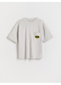 Reserved - T-shirt oversize Batman - jasnoszary ze sklepu Reserved w kategorii T-shirty chłopięce - zdjęcie 175503709