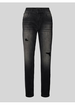 Jeansy o kroju slim fit z 5 kieszeniami model ‘BOYFRIEND’ ze sklepu Peek&Cloppenburg  w kategorii Jeansy damskie - zdjęcie 175507586