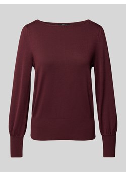 Sweter z dzianiny z dekoltem w łódkę ze sklepu Peek&Cloppenburg  w kategorii Swetry damskie - zdjęcie 175509575