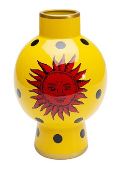 Kare Wazon w kolorze żółtym - wys. 28 x Ø 19 cm ze sklepu Limango Polska w kategorii Wazony - zdjęcie 175510537