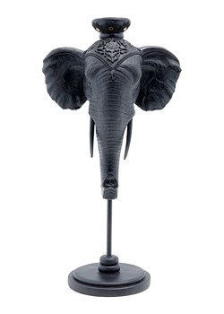 Kare Świecznik &quot;Elephant Head&quot; w kolorze czarnym - 26 x 48,5 x 17,5 cm ze sklepu Limango Polska w kategorii Świeczniki - zdjęcie 175510556