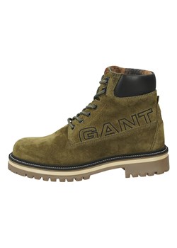 GANT Footwear Skórzane botki &quot;Palrock&quot; w kolorze khaki ze sklepu Limango Polska w kategorii Buty zimowe męskie - zdjęcie 175510949