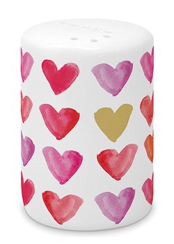 ppd Solniczka &quot;Aquarell Hearts&quot; w kolorze biało-jasnoróżowym - 350 ml ze sklepu Limango Polska w kategorii Młynki do soli i pieprzu - zdjęcie 175511067